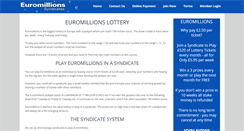 Desktop Screenshot of euromillionslotterysyndicates.com